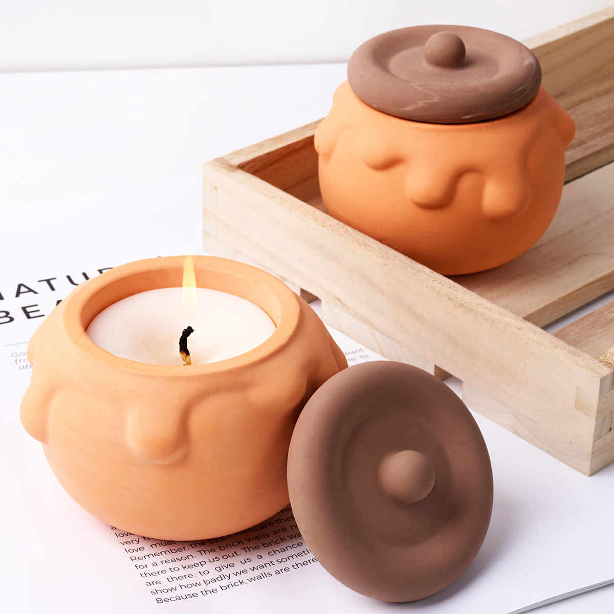 3D Honey Candle Jar Silicone M - Kraft Box Candle ulasan dan harga