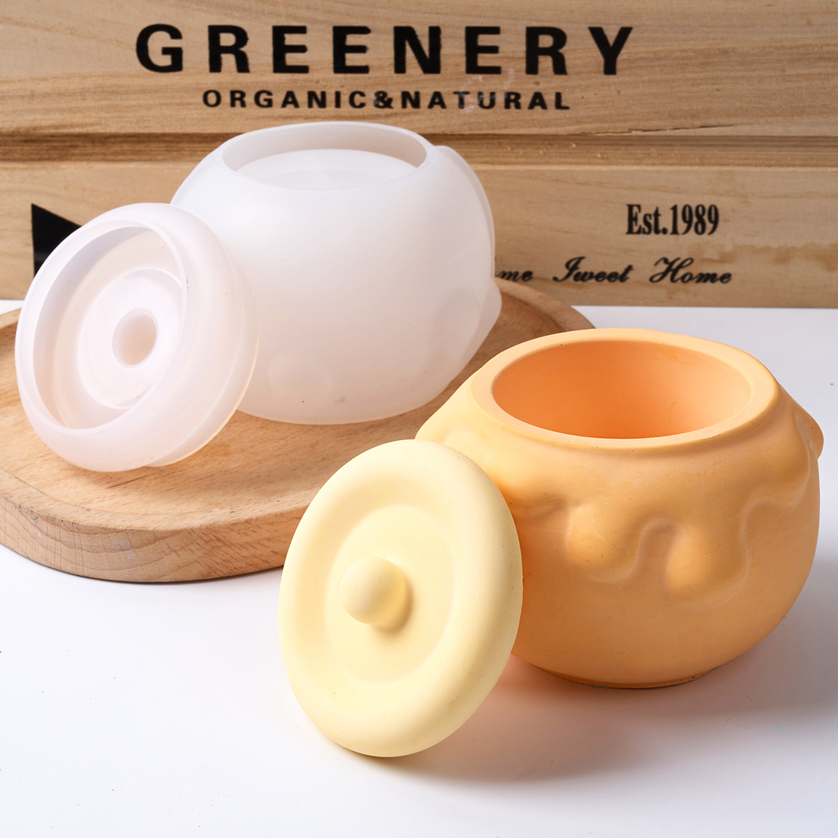 3D Honey Candle Jar Silicone M - Kraft Box Candle ulasan dan harga