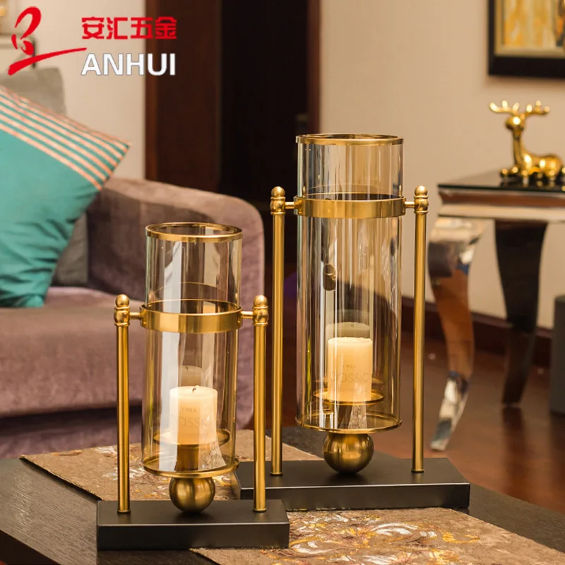 Creative Metal Vase Nordic Gla - Candle Making Glass ulasan dan harga