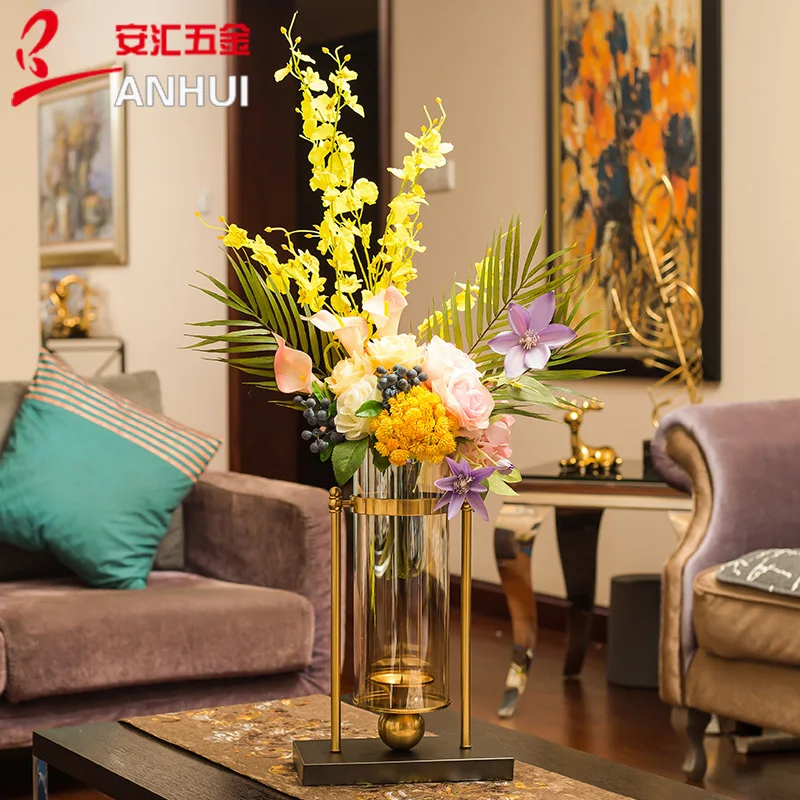 Creative Metal Vase Nordic Gla - Candle Making Glass ulasan dan harga