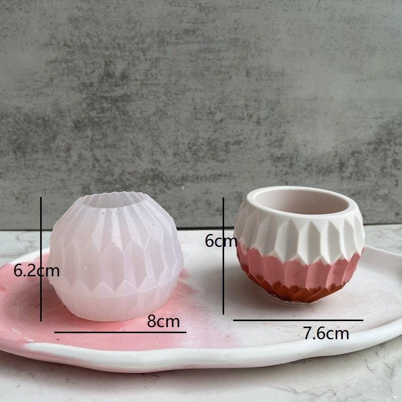 Small Round Meat Planter Silic - Kraft Box Candle ulasan dan harga