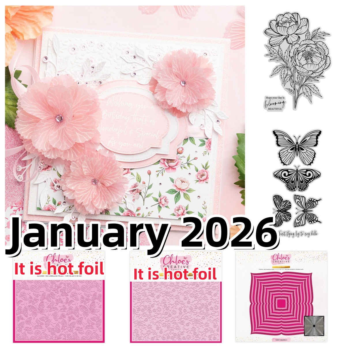 Peony Flower Butterfly Fancy S - Kraft Box Candle ulasan dan harga