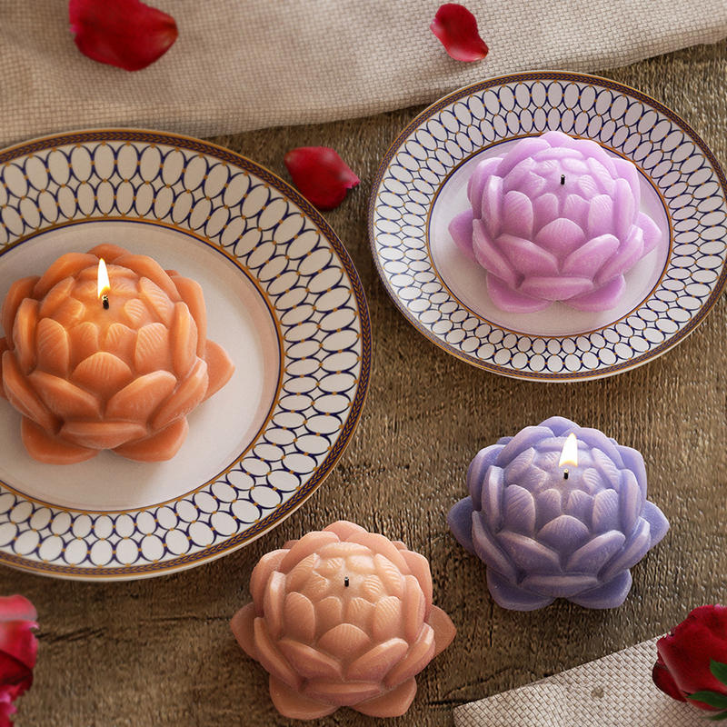 1PC Lotus Flower Candle Mold S - Candle Making Moulds ulasan dan harga