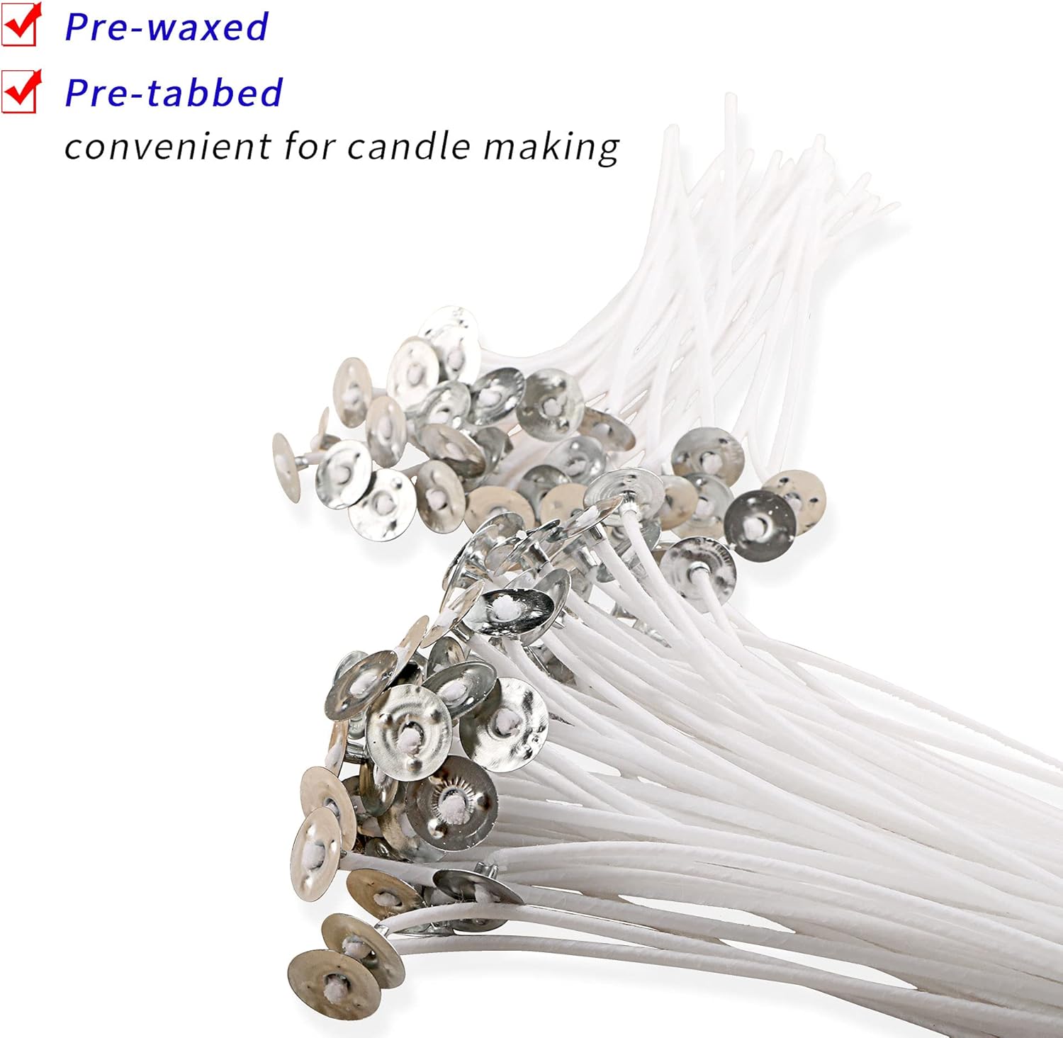 100 Piece 6 inch Pre-Waxed Can - Candle Making Glass ulasan dan harga