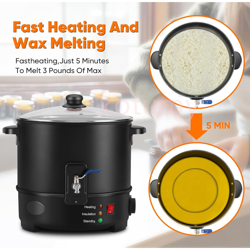 6L Small  Wax Melter Paraffin  - Candle Making Wax ulasan dan harga