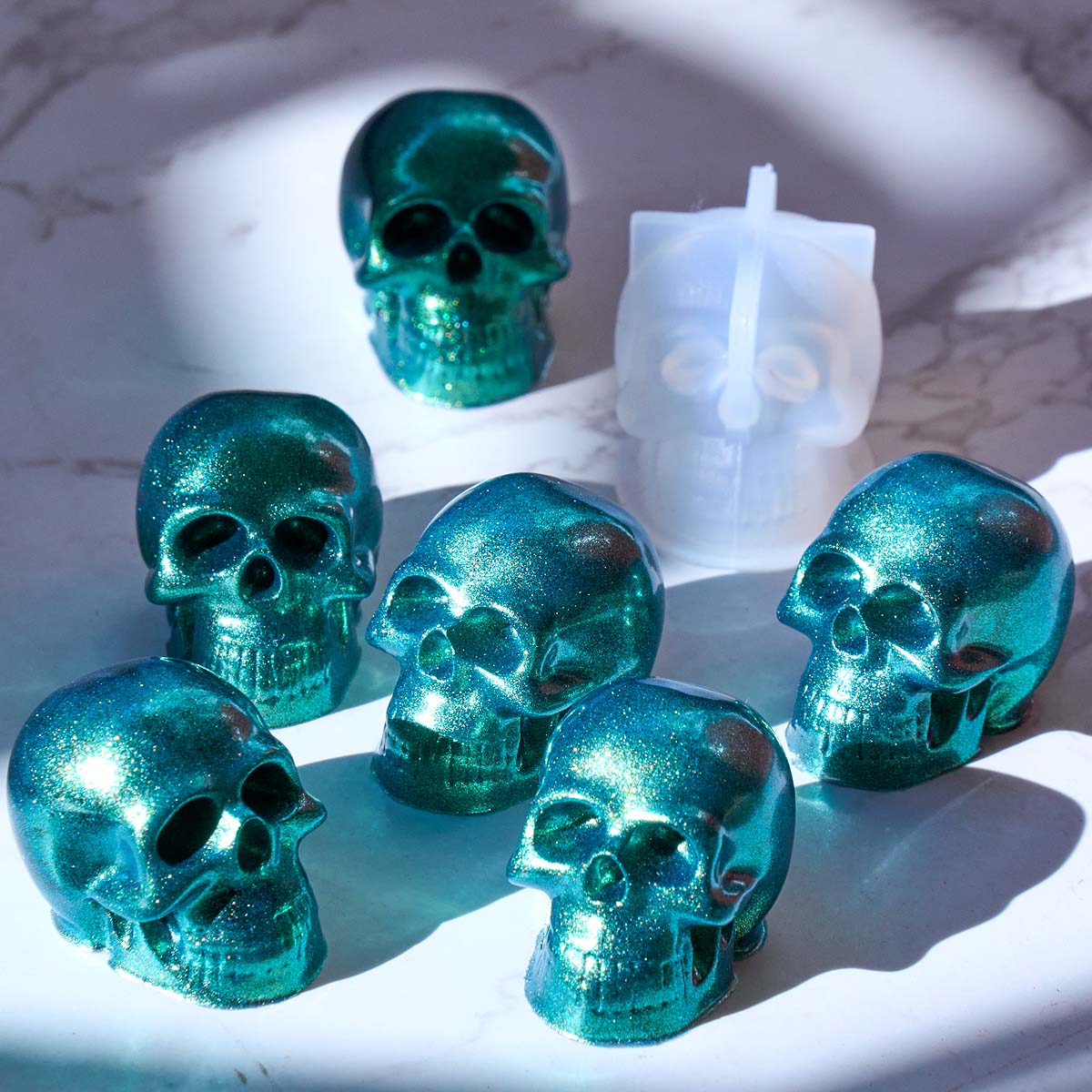 Halloween Ornament Mini Skull  - Candle Mold Silicone ulasan dan harga