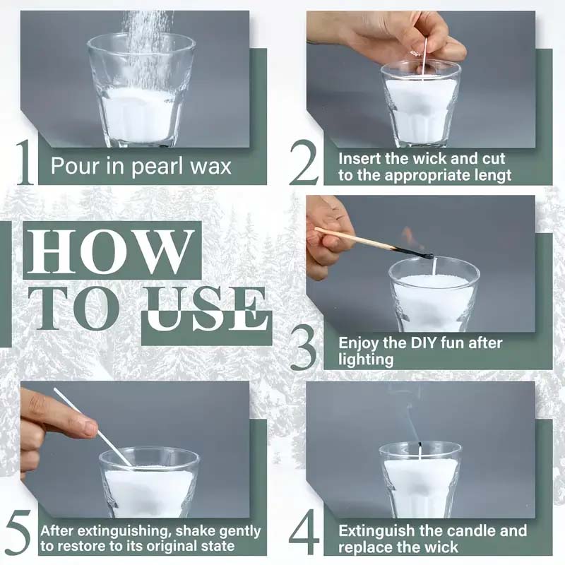 100/200G Sand Wax Ice Flower W - Candle Making Material Wholesale ulasan dan harga
