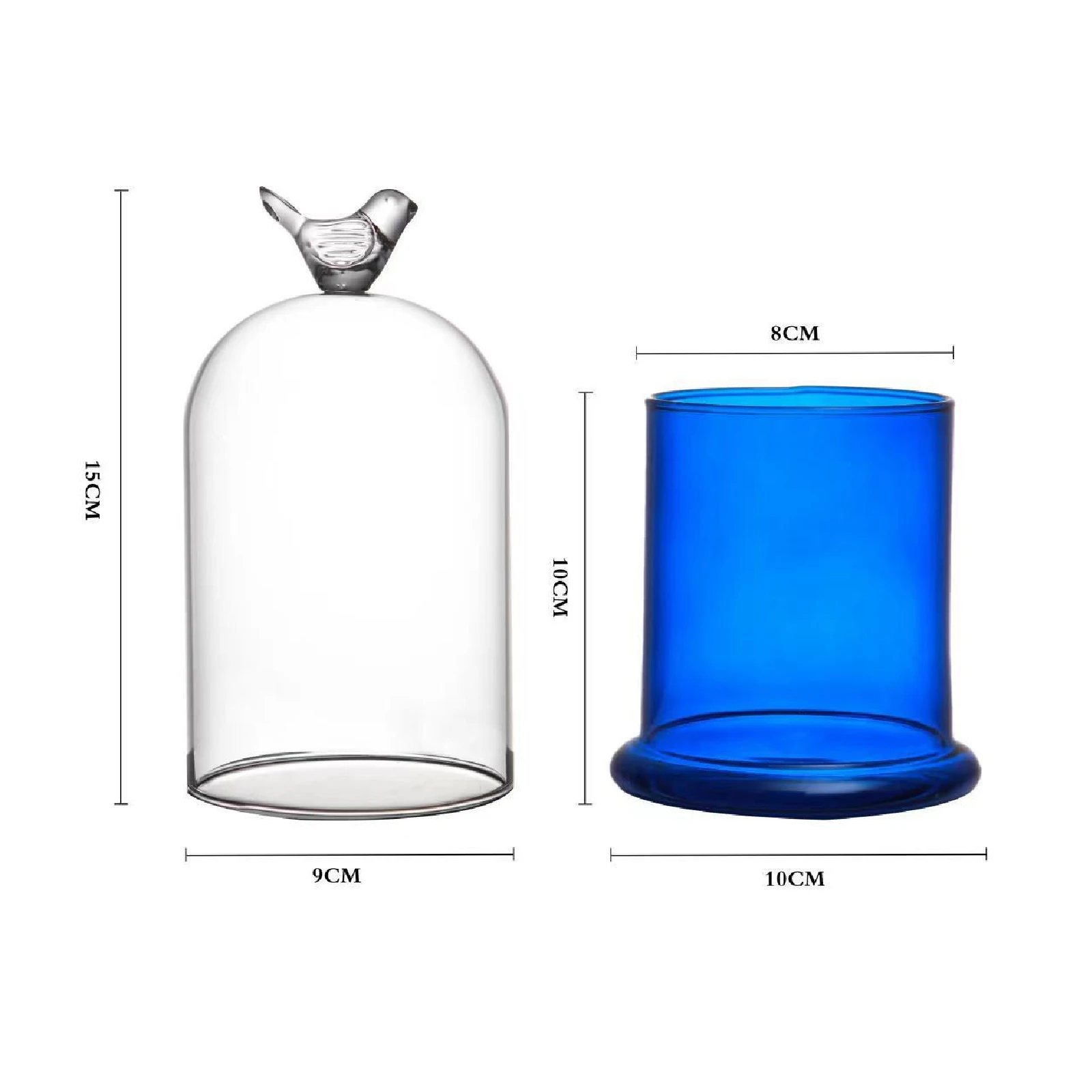 Glass Candle Cup Ornaments Ess - Candle Making Glass ulasan dan harga