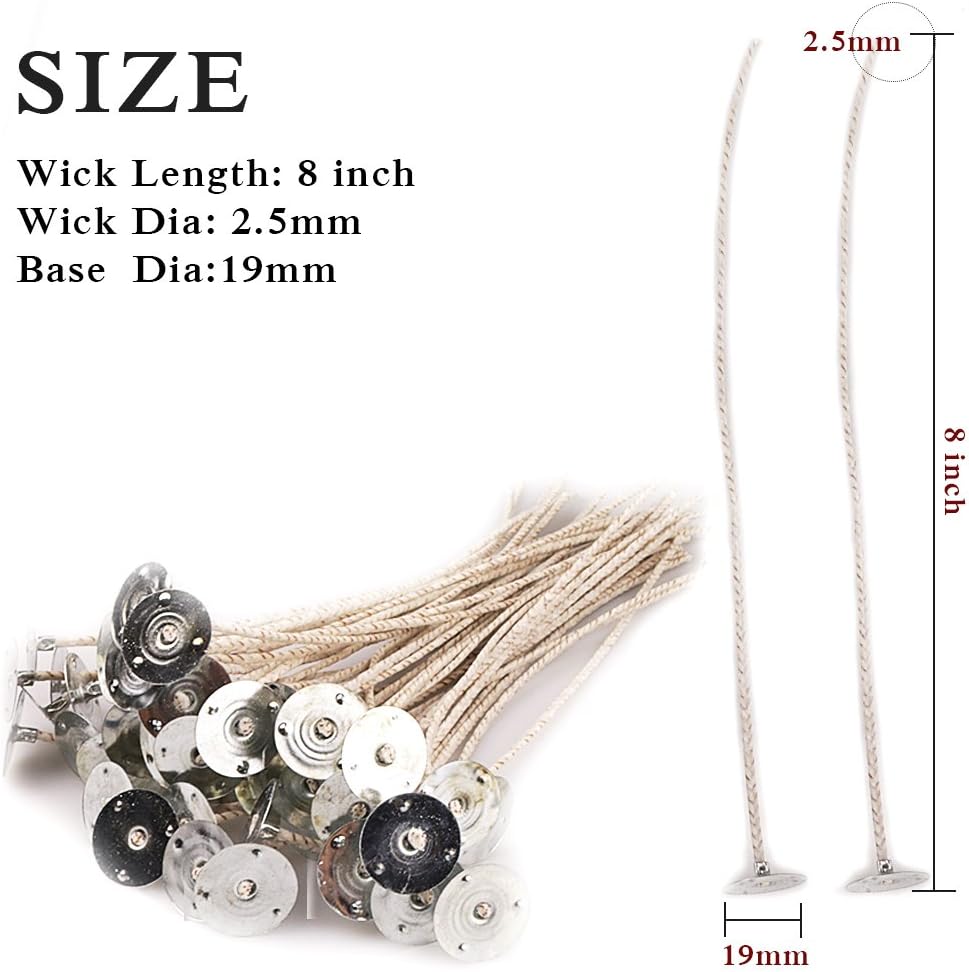 100-Piece 8-Inch Soy Wax Candl - Candle Making Glass ulasan dan harga