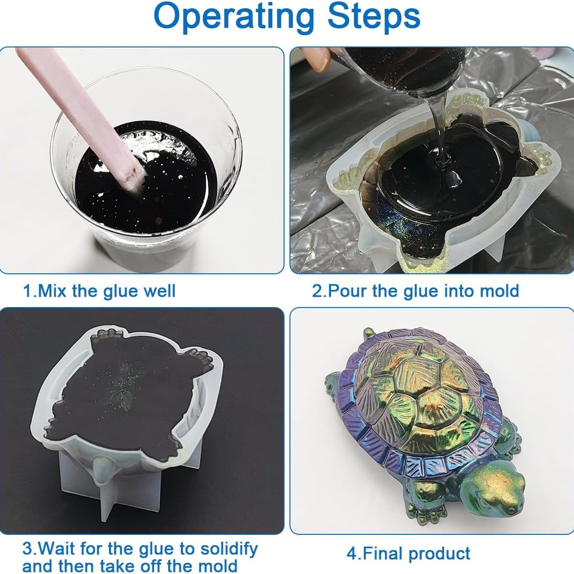 3D Tortoise Resin Molds Thick  - Candle Making Moulds ulasan dan harga