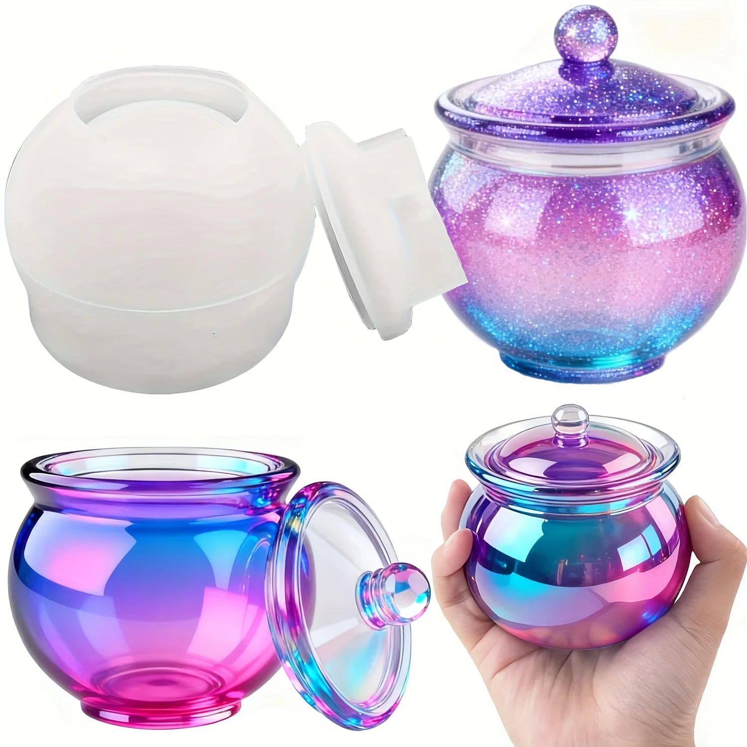 1 set of round resin can molds - Candle Making Moulds ulasan dan harga