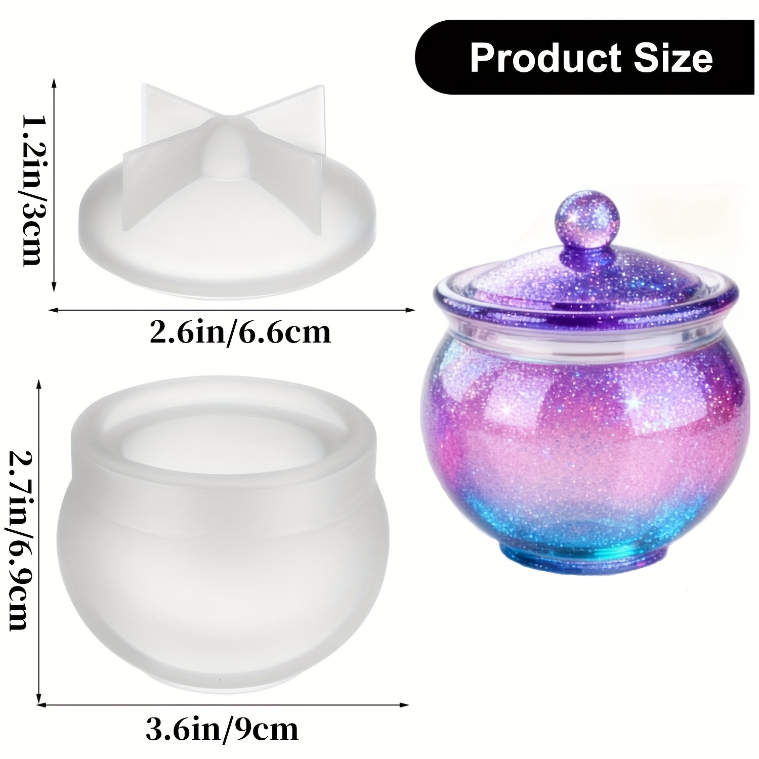 1 set of round resin can molds - Candle Making Moulds ulasan dan harga