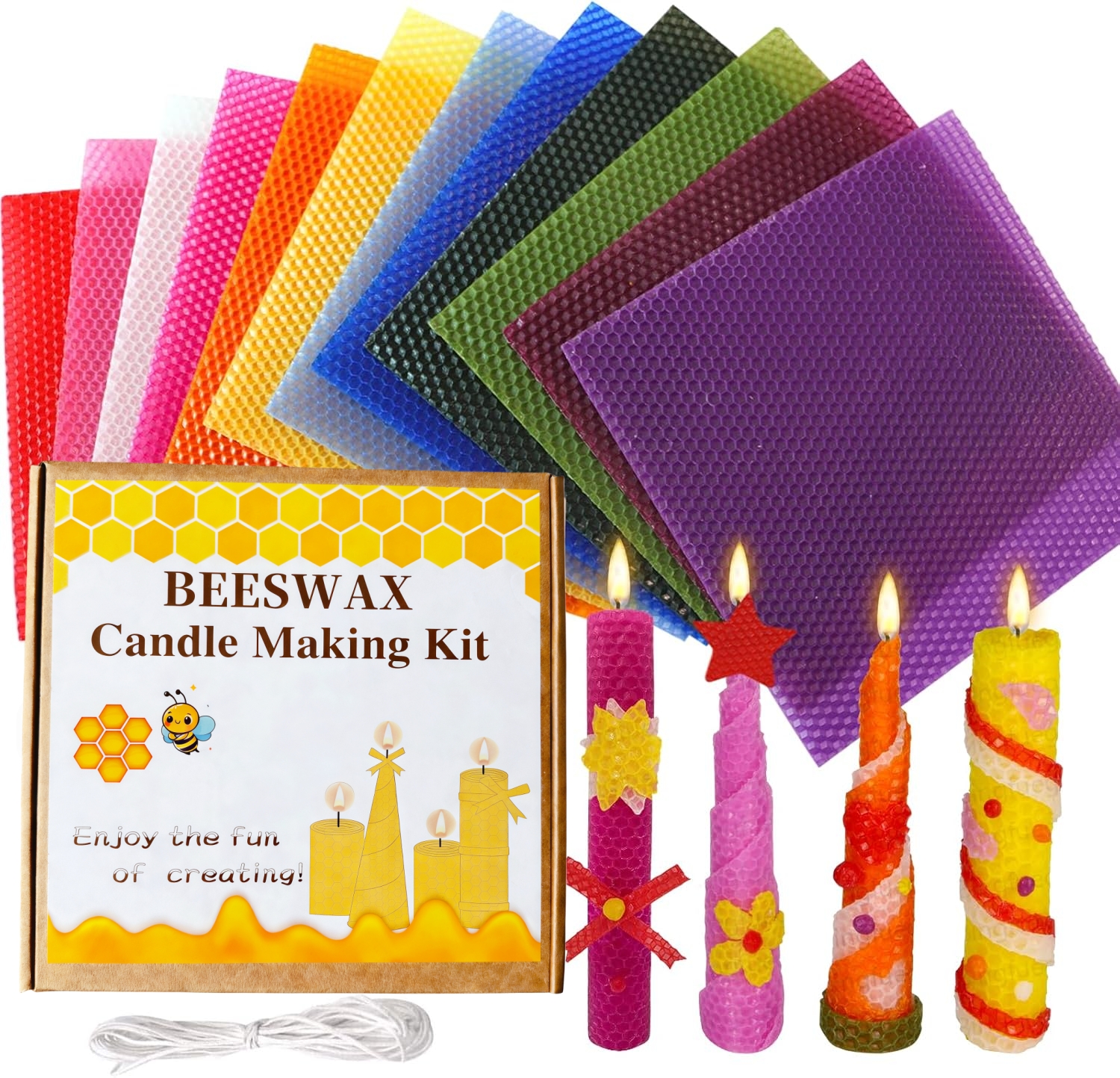 Beeswax Candle Making Kit 12pc - Candle Making Books For Beginners ulasan dan harga