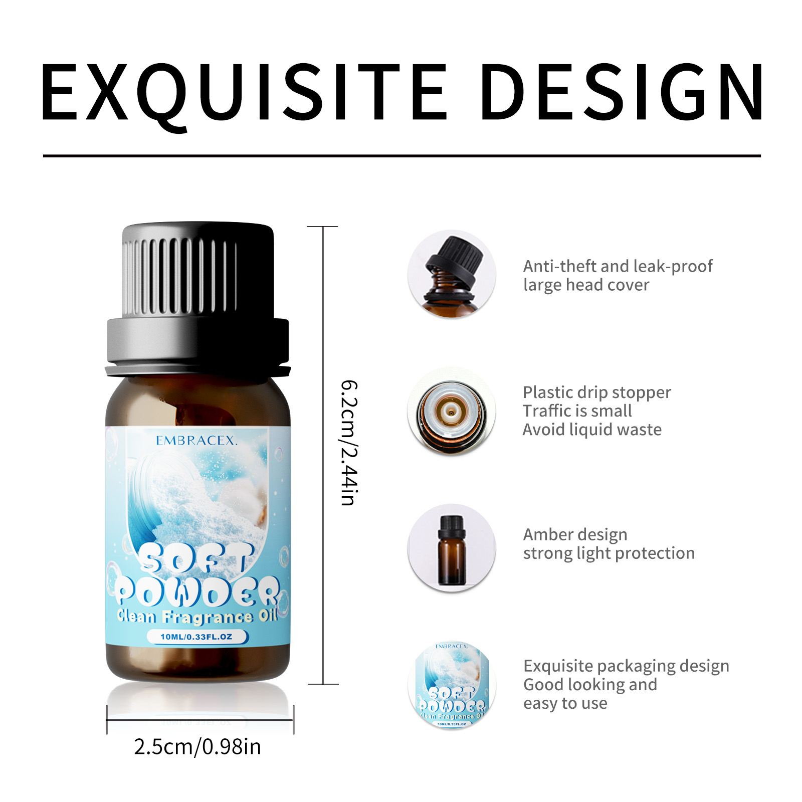 10ml Soft Powder Essential Oil - Candle Making Fragrances ulasan dan harga