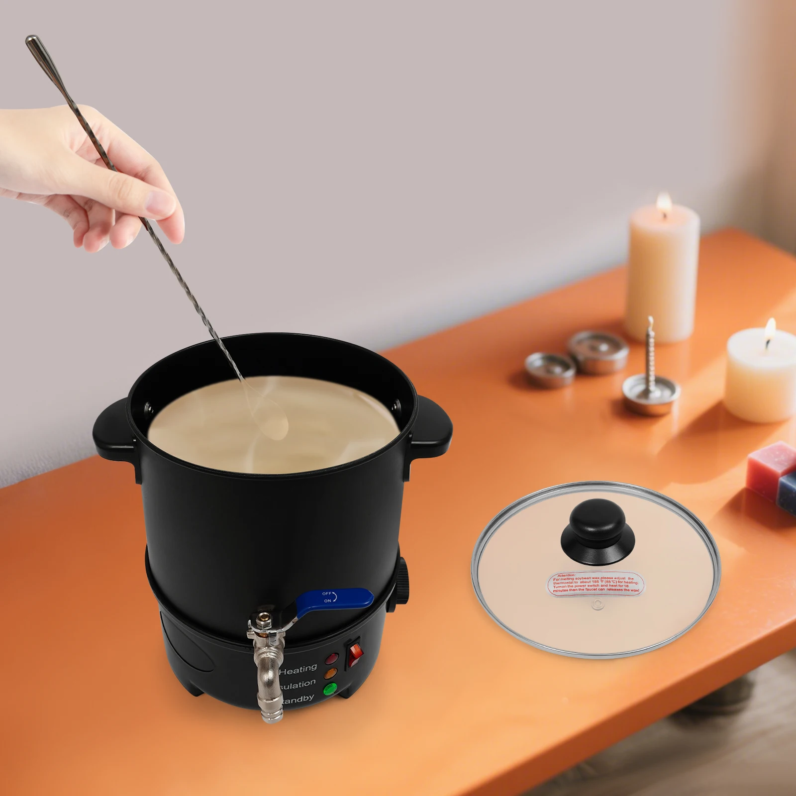 4L Electric Wax Melter, 600W 1 - Candle Making Wax ulasan dan harga