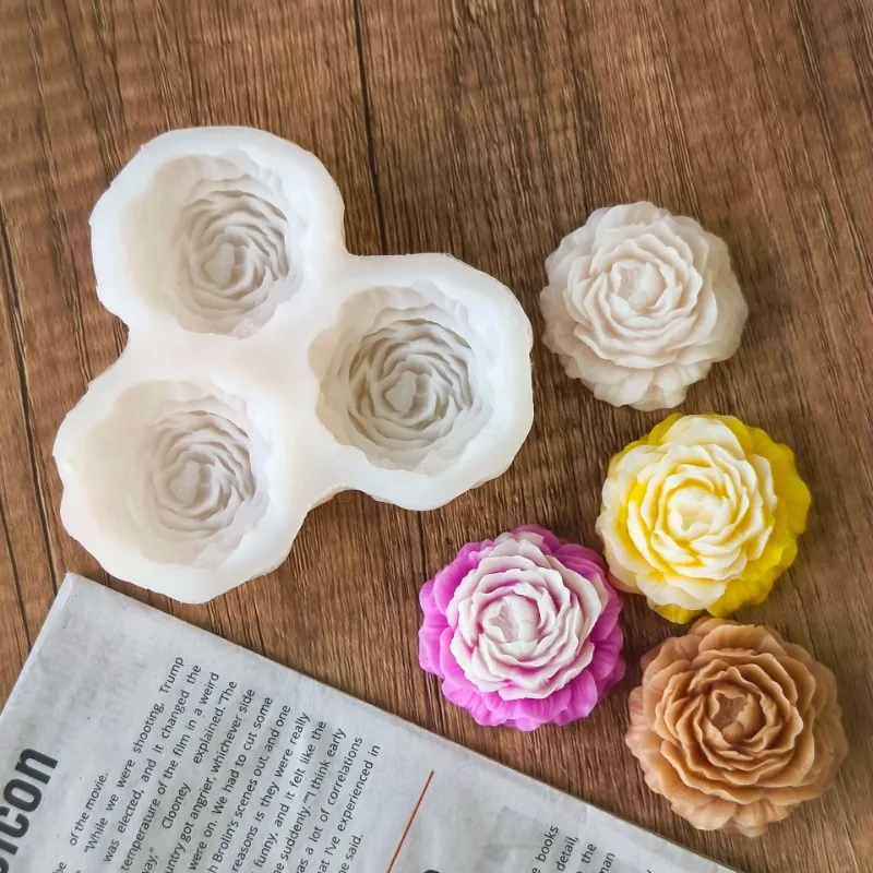 Peony Flower Candle Silicone M - Candle Making Moulds ulasan dan harga